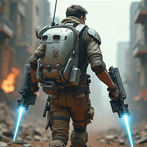 Sleek Sci Fi Droid Emerges From Tactical Backpack Ai Art