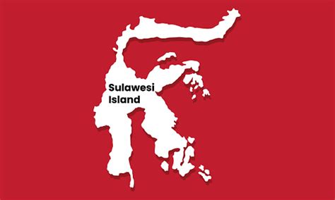 peta siluet pulau sulawesi indonesia ilustrasi stok  gambar