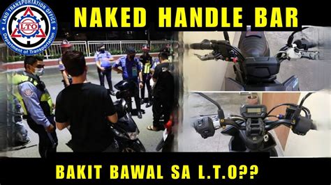 Naked Handle Bar Bawal Sa Lto Yan Handle Bar Modification Youtube