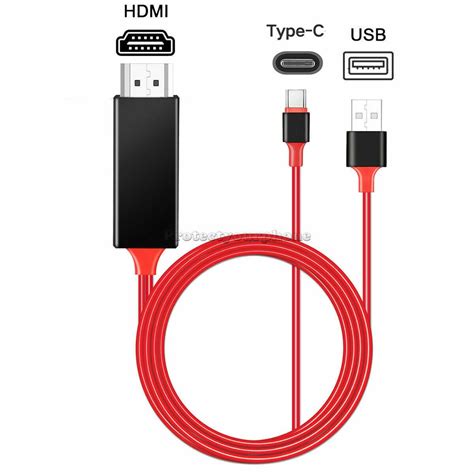 MHL USB-C Type C to HDMI USB A HD TV Cable Adapter For Android Phones ...