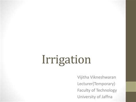 Methods Of Irrigation Ppt