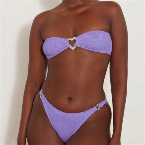 Hunza G Swim Hunza G Nicole Bikini Set In Lilac Nwt Poshmark