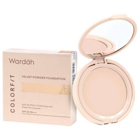 Wardah Colorfit Velvet Powder Foundation Color Fit Lazada Indonesia