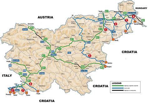 Maps of Slovenia | Detailed map of Slovenia in English | Tourist map of