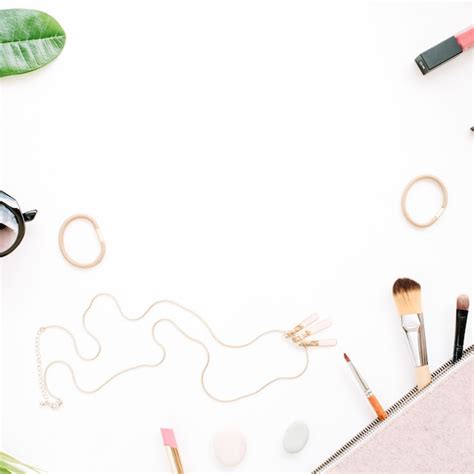 Premium Photo Female Summer Bikini Swimsuit And Accessories Collage On White With Palm