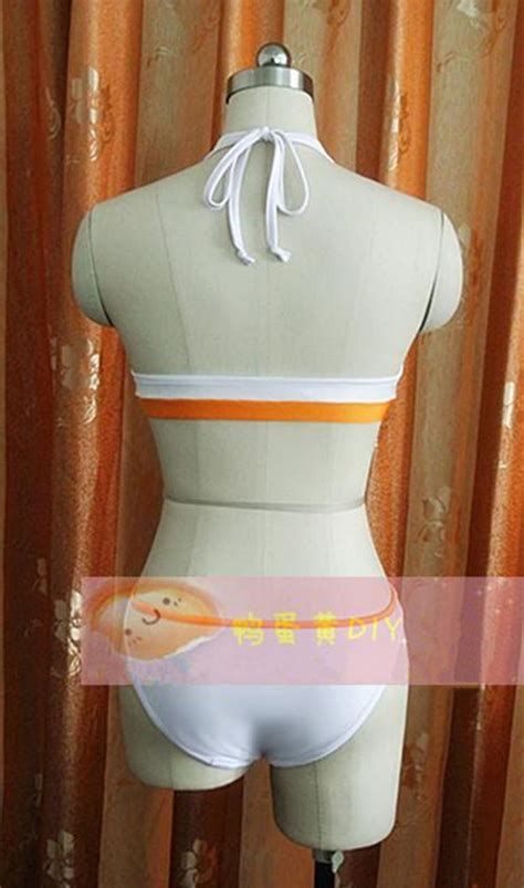 Anime Cosplay Swimsuit Kon Tainaka Ritsu Custom Made Bikini Swimwear Free Shipping