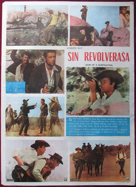 1965 Original Vintage Movie Poster Son Of A Gunfighter Western Landres