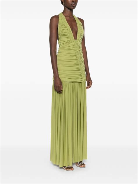 Christopher Esber Orion Maxi Dress Green FARFETCH