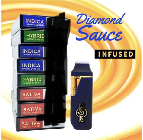 1G VapeMeds Diamond Sauce Infused Disposable Vape Digital Art ERB HUB