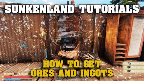 Sunkenland Tutorials How To Get Ores And Ingots Youtube