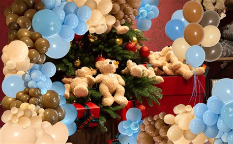 Amazon PERPAOL 147PCS Blue Brown Coffee Balloons Garland Kit Boho Nude Coffee Blue Ivory