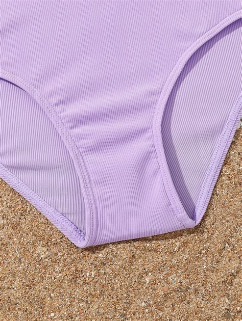 Tween Girl Ruffle Trim Bikini Set Summer Beach Shein Singapore