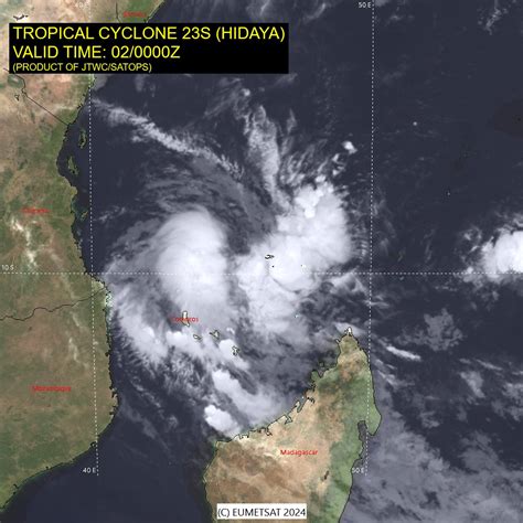 Tropical Cyclone S Hidaya Pacific Disaster Center