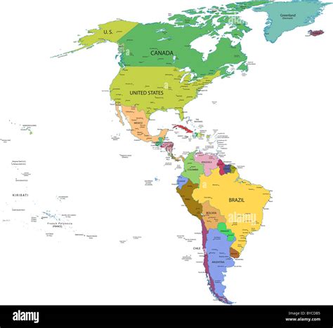 Map Of North And South America With Countries Get Latest Map Update