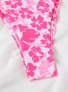 Swim Mod Summer Beach Floral Print Push Up Bikini Set SHEIN USA