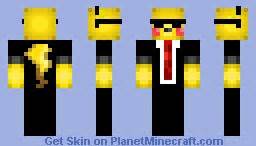 Agent Pikachu Minecraft Skin