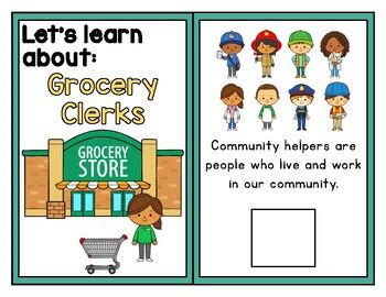 Community Helpers: Grocery Clerks Adapted Book (Clip Art) by Ms Vs ...