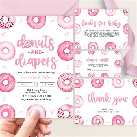 Diapers Donuts Baby Shower Etsy