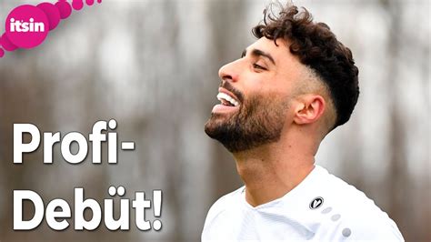 Social Media Star Nader Jindaoui gibt Fußball Profi Debüt it s in