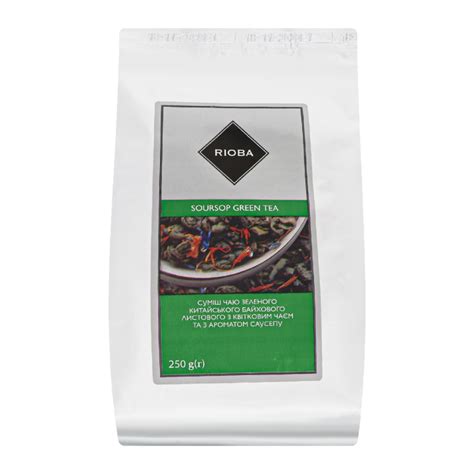 Чаю Rioba Soursop green tea 250г