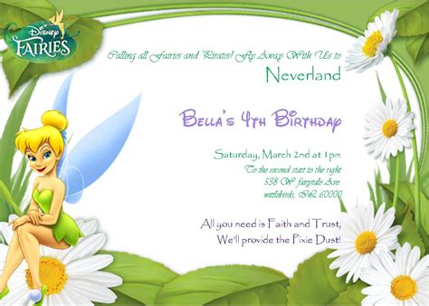 3 Wittle Birds: DIY TinkerBell Invitations