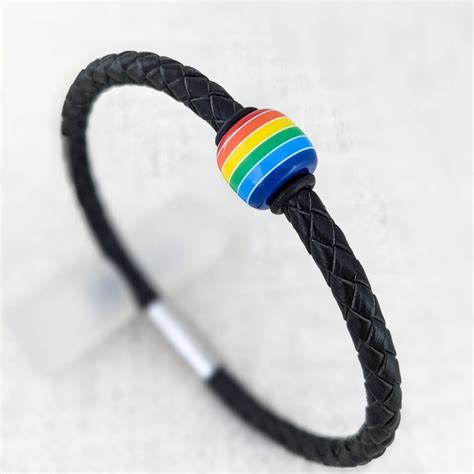 Rainbow Gifts Gay Pride Bracelet Lgbt Bracelet Lesbian Gift Etsy