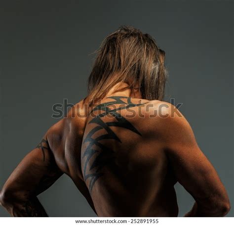 Portrait Handsome Longhaired Man Naked Torso Stock Photo Shutterstock