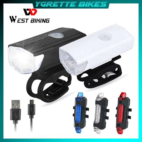 Jual Ygrette Lampu Sepeda Usb Rechargeable Depan Belakang Front Rear