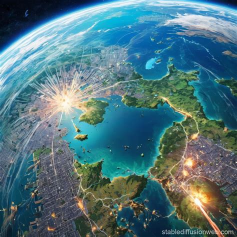 earth  ruin desolate future stable diffusion