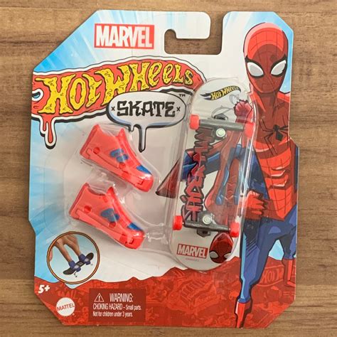 HOT WHEELS Skate De Dedo Marvel Homem Aranha Shopee Brasil