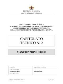 CAPITOLATO TECNICO N. 2 - globalservice.org / capitolato-tecnico-n-2 ...