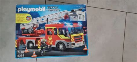 Playmobil City Action Camion De Pompier Avec Chelle Pivotante Et