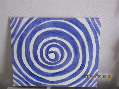 peinture cible bleue