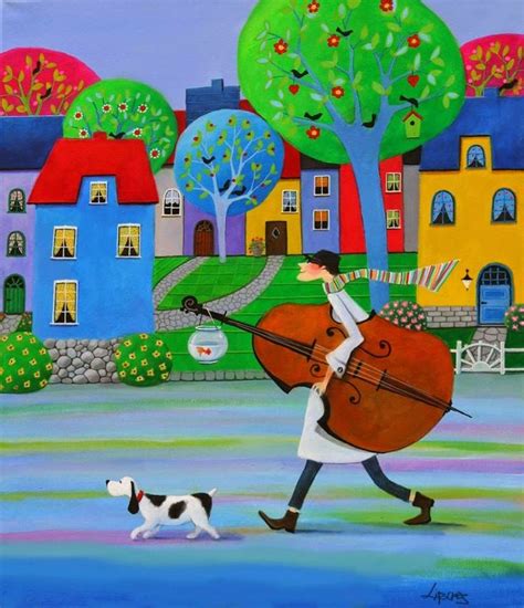 MIS AMIGOS PINTORES IWONA LIFSCHES Naive Painting Folk Art