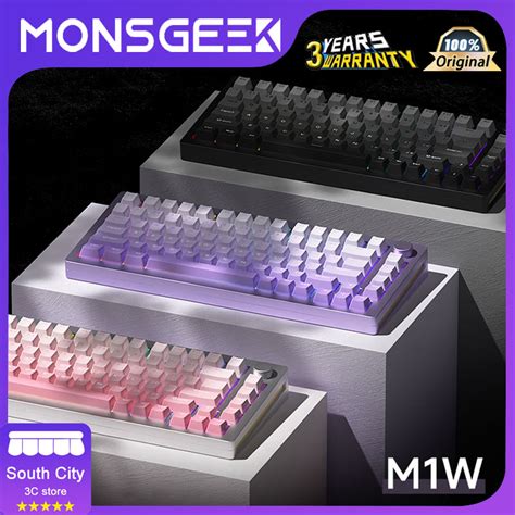 Monsgeek M W Three Mode Mechanical Keyboard Finished Aluminum Tutuo Bluetooth Custom Hot