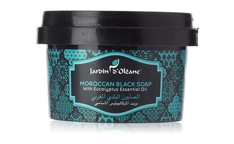 Jardin D Oleane Moroccan Black Soap With Eucalyptus Essential Oil 250g