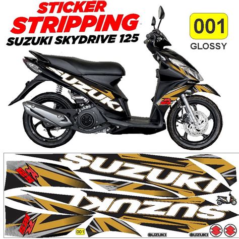 Suzuki Skydrive Striping Decal Sticker Variations Dn Shopee