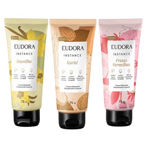 Cremes Hidratantes Da Eudora - Creme Hidratante Corporal Eudora Instance 75ml | Shopee Brasil