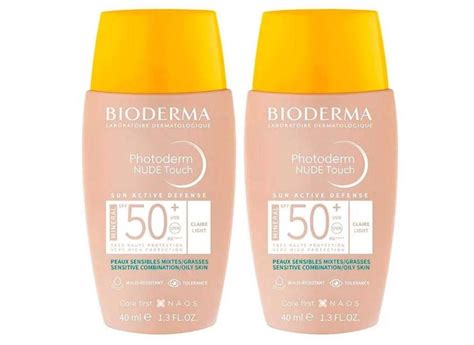 Bioderma Photoderm Nude Touch Kit Unidades Protetor Solar Cor Fps Claro Ml