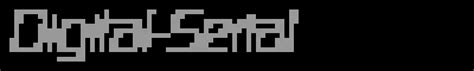 digital serial font wfontscom