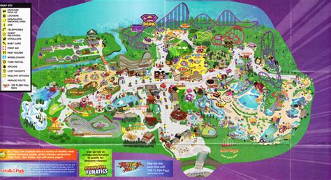Six Flags New England - 2010 Park Map