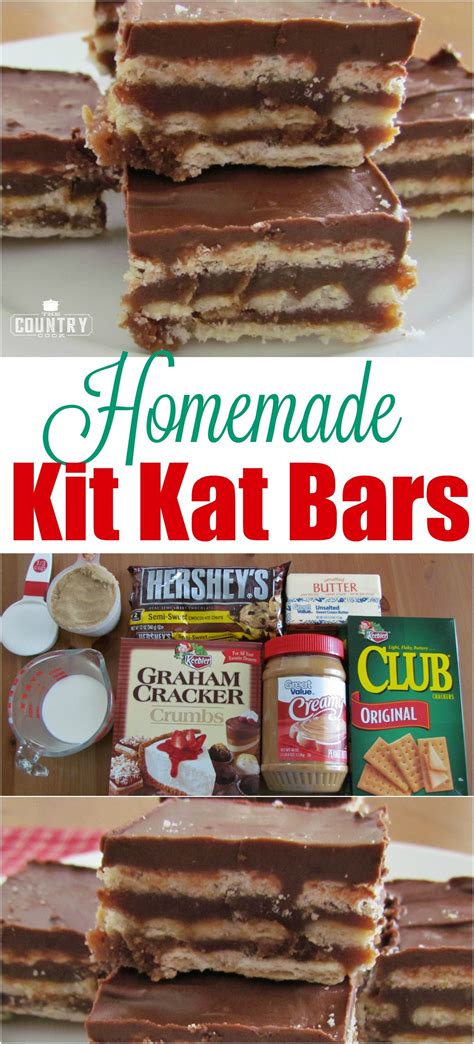 Homemade Kit Kat Bars Recipe From The Country Cook Desserts Bars