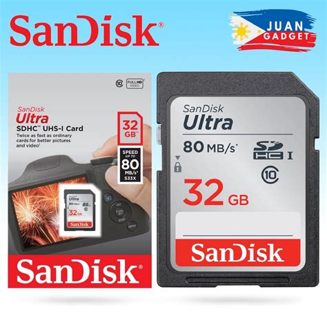 Sandisk Ultra Gb Sd Card Sdhc Uhs I Class Mb S Shopee Philippines