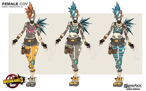 Borderlands 3 Female Bandit Concept Art Behance