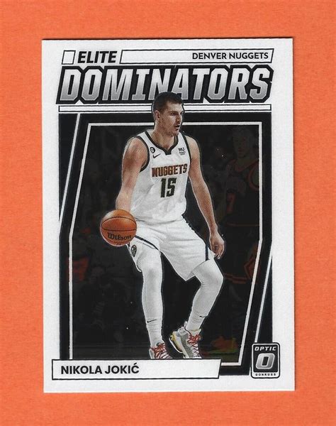 Donruss Optic Elite Dominators Nikola Jokic Denver Nuggets