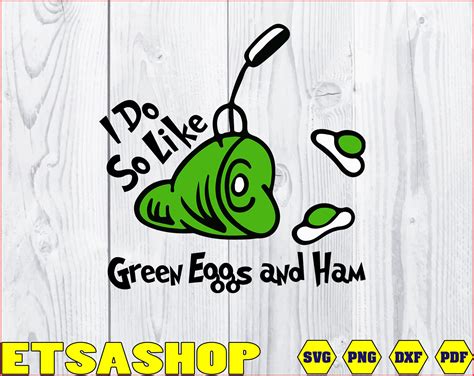 Dr Seuss Svg I Do Not Like Green Eggs Svg Png Dxf Cat In The Hat Svg