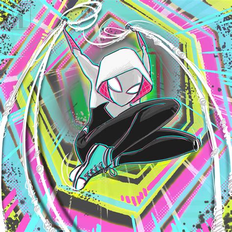 ArtStation - GHOST SPIDER FANART (SPIDER GWEN) Spider-Man Across the ...