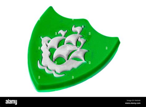 A green Blue Peter badge, awarded for sending in letters and pictures ...