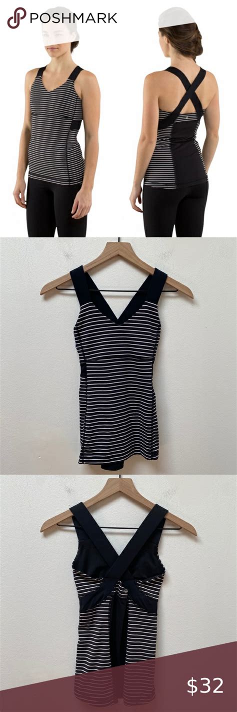 Lululemon Push Your Limits Parallel Striped Tank Top W E S Womens