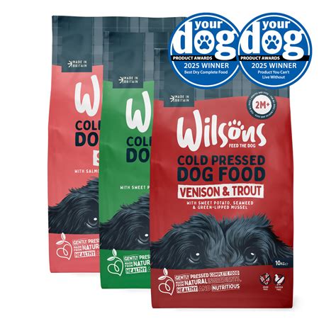 Lamb, Venison & Trout and Salmon Premium Cold Pressed Dog Food | Made ...